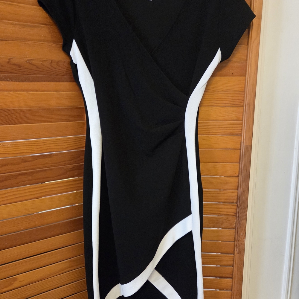 Elegant Black and White Women's Dress